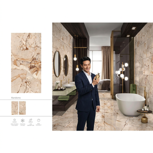 Canyon Grey Onyx Glossy Porcelain Tiles 24x48 Inch Modern Polished Surface for Elegant Interior Floors - Product Image 2