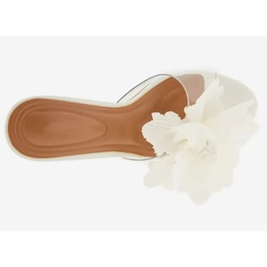New Summer Fashion Elegant Causal Pumps Open Toe Comfort <b>Slip</b> on Transparent Upper with Flower Thin High Heel for <b>Women</b> - Product Image 5