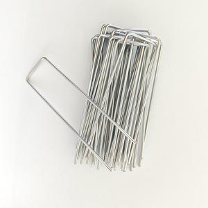 U-Vormige Gegalvaniseerde Imitatie Gras Doek Vast Nagel Schuine Puntige Turf Nagel Voor Kas Tuinieren Tuinbenodigdheden - Product Image 1