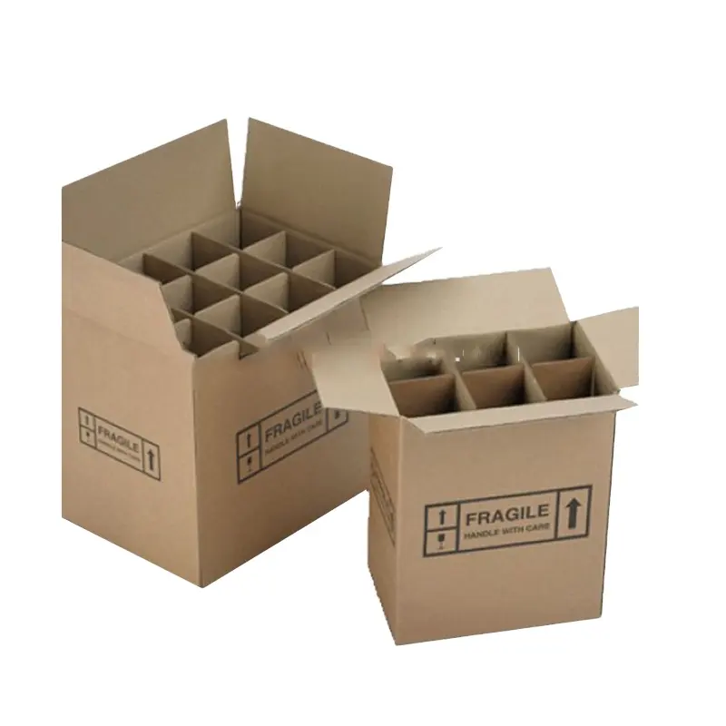 Cheap Price Corrugated Shipping 6 Bottle Cardboard Wine Box