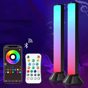 2022 moderne concepteur intelligent Dimmable musique rythme App LED coin lampadaire bureau rvb atmosphère lumière pour salon