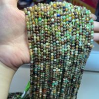 Perles en pierre naturelle de jade australien 4mm pierres précieuses rondes à facettes pour la fabrication de bijoux à bricoler soi-même