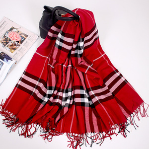 Sciarpa classica grande quadrata scozzese per uomo e donna spessa nuova sciarpa calda scialle da viaggio - Product Image 3