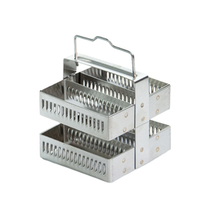 Estante de acero inoxidable para teñido histológico de portaprobillos de microscopio, capacidad para 26, 30 o 60 piezas, soporte para portaprobillos de laboratorio científico - Product Image 3