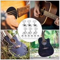 6pcs Guitar Tuning Pegs 3R 3L Semiclosed String Tuners Machine Head Professional Parts