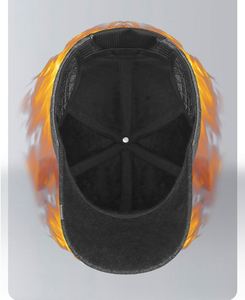 Casquette de baseball d'hiver pour hommes, chapeau chaud avec protection des oreilles, casquette de baseball d'extérieur pour personnes d'âge moyen et âgées - Product Image 2