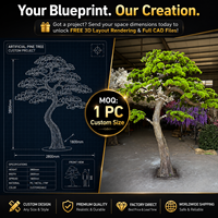 Grand arbre artificiel sur mesure en faux pin de 3,3 m (11 pi) – Plantes artificielles géantes en fibre de verre de 330 cm pour événements extérieurs (OEM)