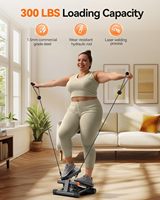 Mini pas à pas d'escalier intérieur hydraulique avec bandes de résistance de capacité de chargement LCD 300LBS pour l'exercice de fitness à domicile