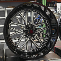 Jantes en alliage neuves RCSR 4x4 de 17 à 26 pouces pour voitures tout-terrain F150, couleur noire, 4x4, 5x127, 5x130, jantes profondes pour gros camions