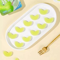 Tranches de fruits gélifiées 4D multicolores, croquantes, moelleuses et masticables, en forme de dessin animé, avec étiquette personnalisée, en gros, en vrac, directement de l'usine