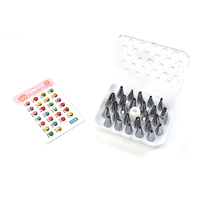 Ensemble de douilles décoratives en acier inoxydable écologiques argentées pour la décoration de gâteaux, outils de pâtisserie pour cupcakes, douilles à pâtisserie pour gâteaux
