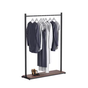 huohua modern appearance strong and durable iron black clothes display rack
