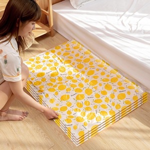 Bolsas de Almacenamiento al Vacío con Patrón de Limones, Rectangulares de 20-35L, para Ropa y Edredones, Organizador de Compresión - Product Image 2