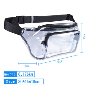 Sac banane de sport résistant à l'eau pour course à pied, marathon, jogging, entraînement, avec pochette pour promenade d'animaux et récompenses - Product Image 1