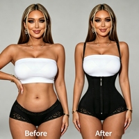 Faja Moldeadora Bodysuit al por Mayor con Control de Abdomen y Levantamiento de Glúteos, con Cierre de Cremallera y Ganchos, Fabricante con Logotipo Personalizado, Venta al por Mayor Directa de Fábrica