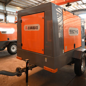 Дизельный двигатель ZEGA 95SCY-7/10, портативный стационарный воздушный компрессор с водяным охлаждением и высоконапорной смазкой, 12/10,5 м³/мин воздуха - Product Image 3