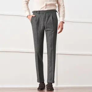 Woolen high-quality men's trousers, new winter wool thickened men's trousers, seasonal design