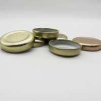 Tapas Metálicas de Rosca Anti-Derrames de Hojalata de 38mm 48mm 63mm 82mm Personalizadas para Frascos de Vidrio