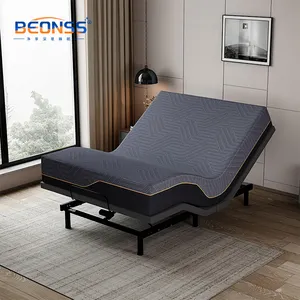 Matelas à ressorts ensachés en mousse mémoire infusée de gel confortable de 12 pouces Matelas en latex naturel Matelas Euro Top