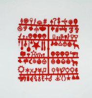 Lettres en plastique pour tableau de lettres en feutre pour la décoration de la maison, vente en gros