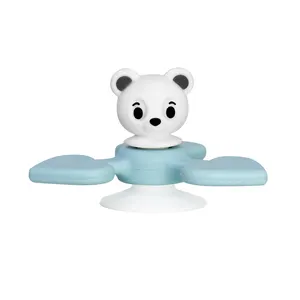 Latest baby toy products Silicone baby kids silicone Gyro Gyroscope running top toys silicone manufacturer