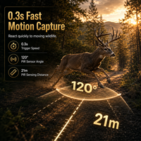 Caméra de surveillance solaire sans fil 4G LTE AI 4K Sensvision Mini avec contrôle par application, étanche IP66, pour la faune et la sécurité extérieure