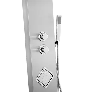 Panel de ducha eléctrico sin tanque, calentador de agua caliente, salida de agua caliente, 55 C, 2 segundos - Product Image 4