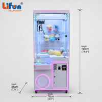 LIFUN Machine à griffes géante de 31 pouces, attrapeur de jouets en peluche blanc, machine de jeu d'arcade à prix, en métal et plastique, version anglaise, garantie 1 an