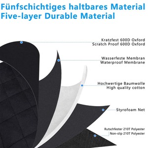 Housse de siège auto pliable imperméable Oxford pour <span class=keywords><strong>chien</strong></span>, antidérapante et anti-rayures, protection de siège arrière pour <span class=keywords><strong>voiture</strong></span>, SUV et <span class=keywords><strong>coffre</strong></span> – Vente en gros - Product Image 2
