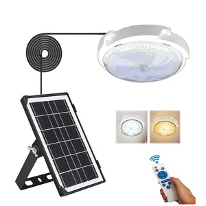 Plafonnier <span class=keywords><strong>LED</strong></span> Solaire Extérieur/Intérieur Télécommandé 50W-200W IP44/IP65/IP67 Construction Aluminium+PC Garantie 3 Ans Dimmable pour la Maison - Product Image 2