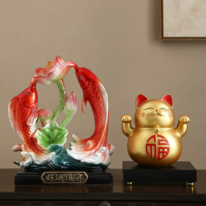 Oficina cosas buenas adornos de gato de la suerte decoración de gabinete de TV de escritorio nueva casa regalo de inauguración práctico - Product Image 1