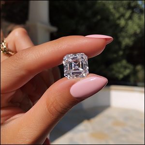 Diamanti Sintetici IGI Certificati 18ct CVD/HTPT Taglio Asscher Colore D Purezza VVS per Creazione di Gioielli - Product Image 2
