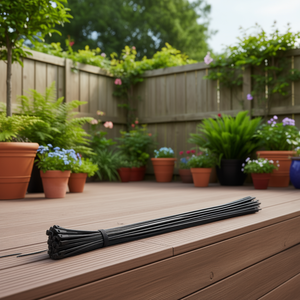 Paneles de Malla de Privacidad Negros para Cercas, 3x42 Pies, para Exteriores, Jardín, Balcón, Patio, Sitio de Construcción, con Bridas Incluidas - Product Image 2