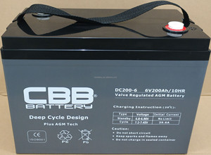 Batería AGM de ciclo profundo de alta capacidad <span class=keywords><strong>6V</strong></span> 420Ah para uso pesado Ácido de plomo de larga duración con rejillas gruesas 380Ah 330Ah <span class=keywords><strong>250Ah</strong></span> - Product Image 4