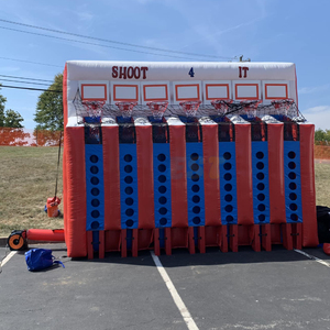 Jeu de basket gonflable géant Shoot Four Game Connect 6 : <span class=keywords><strong>D</strong></span>éfi sportif de tir au panier <span class=keywords><strong>pour</strong></span> enfants et adultes - Product Image 4