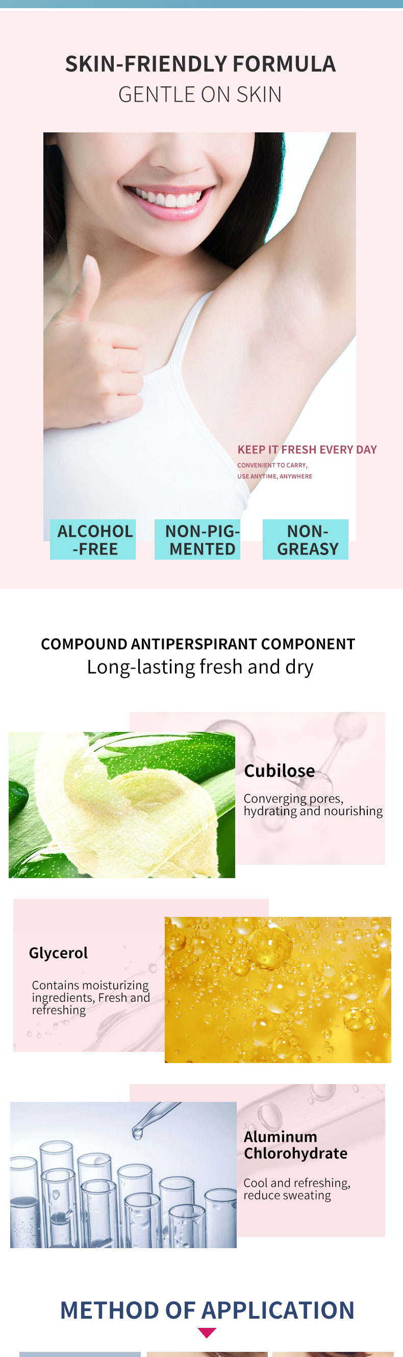 Private label organic natural deodorizer vegan deodorant antiperspirant for women and men