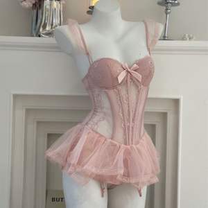 Robe de lingerie en dentelle extensible de style français minimaliste, corset, costume pour la <span class=keywords><strong>romance</strong></span> et le plaisir - Product Image 3