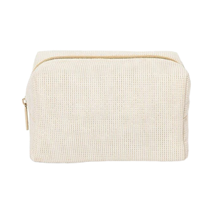 2023, superventas, bolsa organizadora de cosméticos de viaje ecológica, bolsa ligera de lona de algodón, bolsa de belleza para maquillaje, cierre de cremallera a la moda - Product Image 1