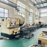 Tour horizontal manuel d'occasion Shandong CW61200H robuste, portée maximale 2000 mm, 380 V, 4 porte-outils, broche MT6