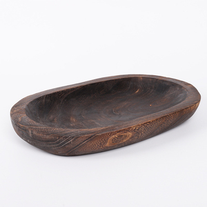 Velas rústicas para decoración del hogar, cuenco central, cuenco de madera para masa de frutas, cuenco tallado para hacer velas de madera de Paulownia - Product Image 4