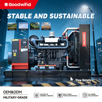 Générateur diesel insonorisé Goodwind Sdec 350 kVA à châssis ouvert avec réservoir de 24 heures en autonomie pour éclairage extérieur et alimentation des centres commerciaux