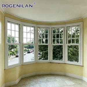 Fenêtres à guillotine en aluminium à double vitrage avec grille en verre trempé pour l'extérieur, de la marque Rogenilan, pour les maisons - Product Image 5