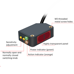 EW-D62 heiß verkaufter 600mm Detektion diffuser Durchbiegung IP67 Rotlicht LED Optischer <span class=keywords><strong>Sensor</strong></span> Photo elektrischer <span class=keywords><strong>Sensor</strong></span> Schalter - Product Image 4