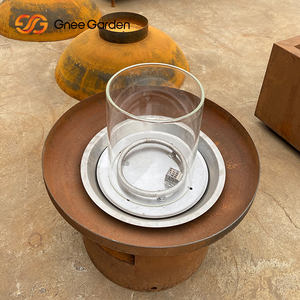 Gas-Feuerstelle aus Cortenstahl Professioneller Lieferant Sicherheits-Bio-Ethanol-Brenner Freistehender Propan-Metall-Kamin für den Außenbereich - Product Image 4