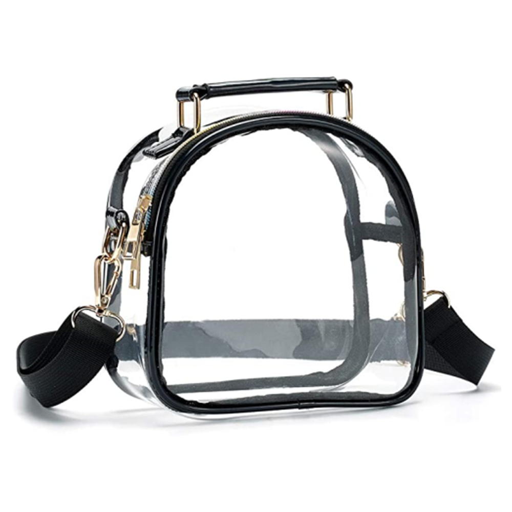 【WONDER VISITOR】22SS Classic oval mini cross bag Wholesale TPU/PVC Clear Oval Messenger Bag - Stadium Approved