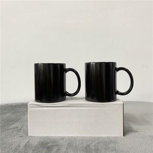 11oz 330ml Heat Sensitive Hot Color Changing Blank Sublimation Black Porcelain <b>Ceramic</b> <b>Mugs</b> <b>with</b> Handle for Sublimation - Product Image 2