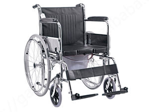Invalid Elderly Standard <b>Wheel</b> <b>Chair</b> Portable Lightweight for the Disabled Folding Commode Wheelchair - Product Image 2