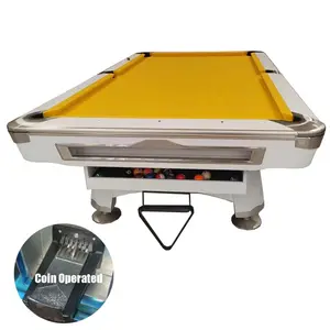 Personalizzazione del tavolo da biliardo professionale Snooker 7ft 8ft MDF tavolo da biliardo a gettoni 9ft con sistema di ritorno automatico della palla