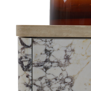 Ensemble de vanité de salle de bains en marbre moderne de luxe Armoires de salle de bains de luxe avec lavabo - Product Image 2