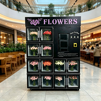 Distributeur automatique de fleurs de grande capacité pour arènes sportives